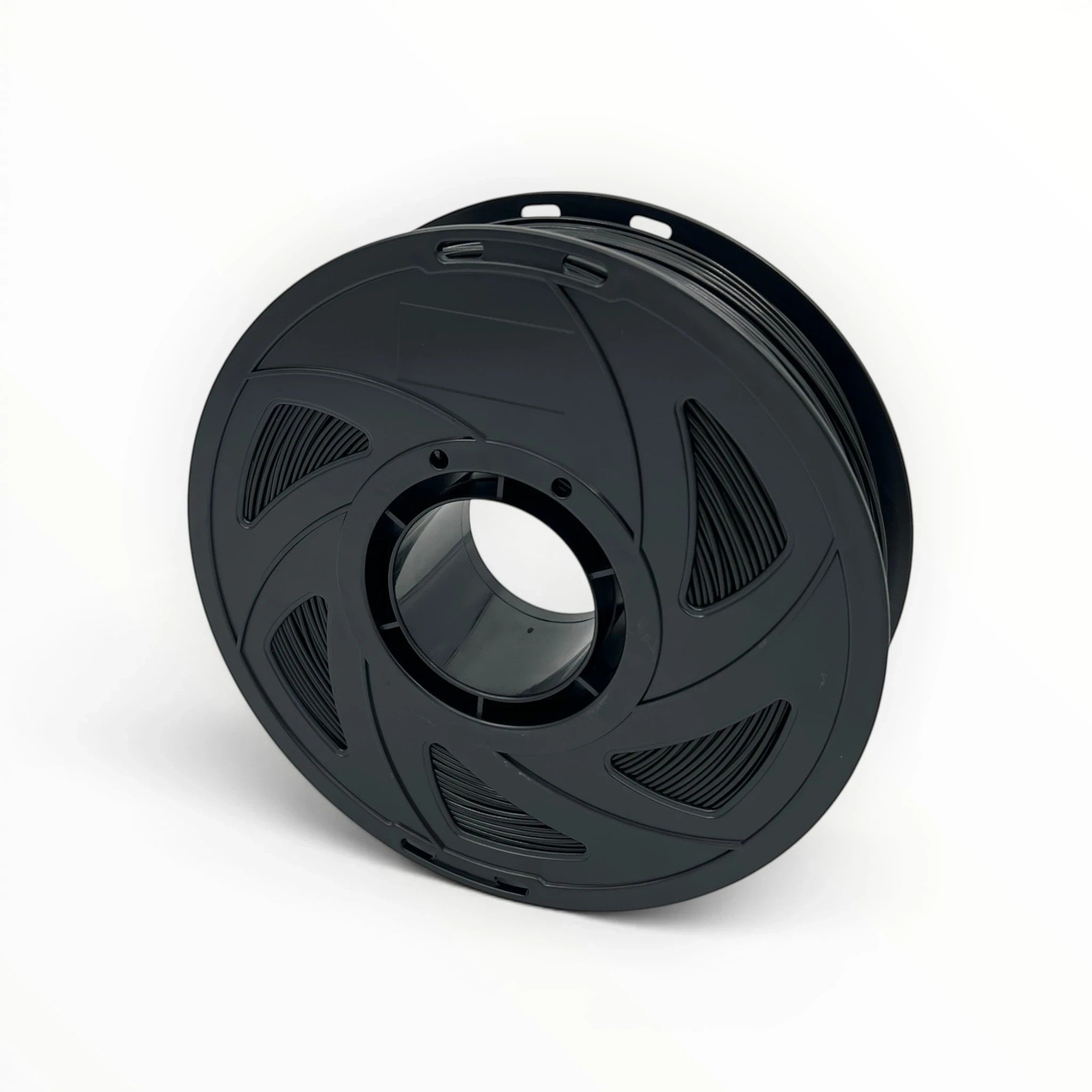 Templast black PLA Pro filament spool, 1.75mm diameter, for easy and smooth 3D printing with enhanced strength.