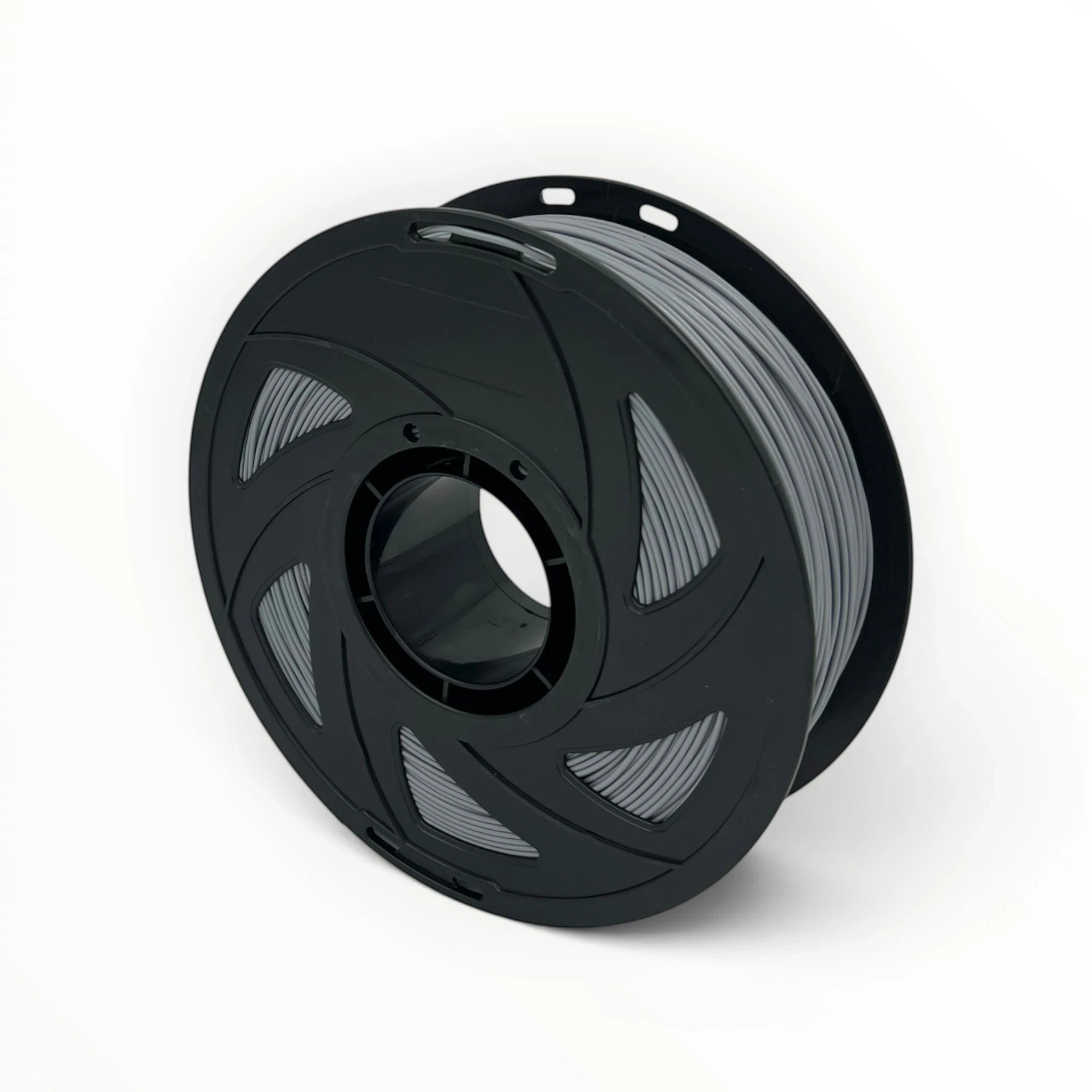 Templast gray PLA Pro filament spool, 1.75mm diameter, for easy and smooth printing with enhanced strength.