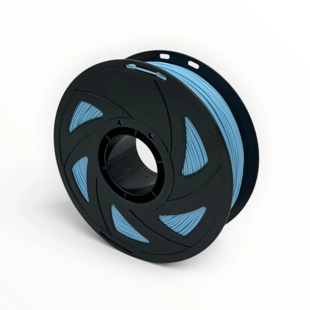 Templast light blue PLA Pro filament spool, 1.75mm diameter, for easy and smooth 3D printing.