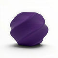 Templast purple PLA filament, 1.75mm, with a twisted, sculptural design. Ideal for 3D printing.