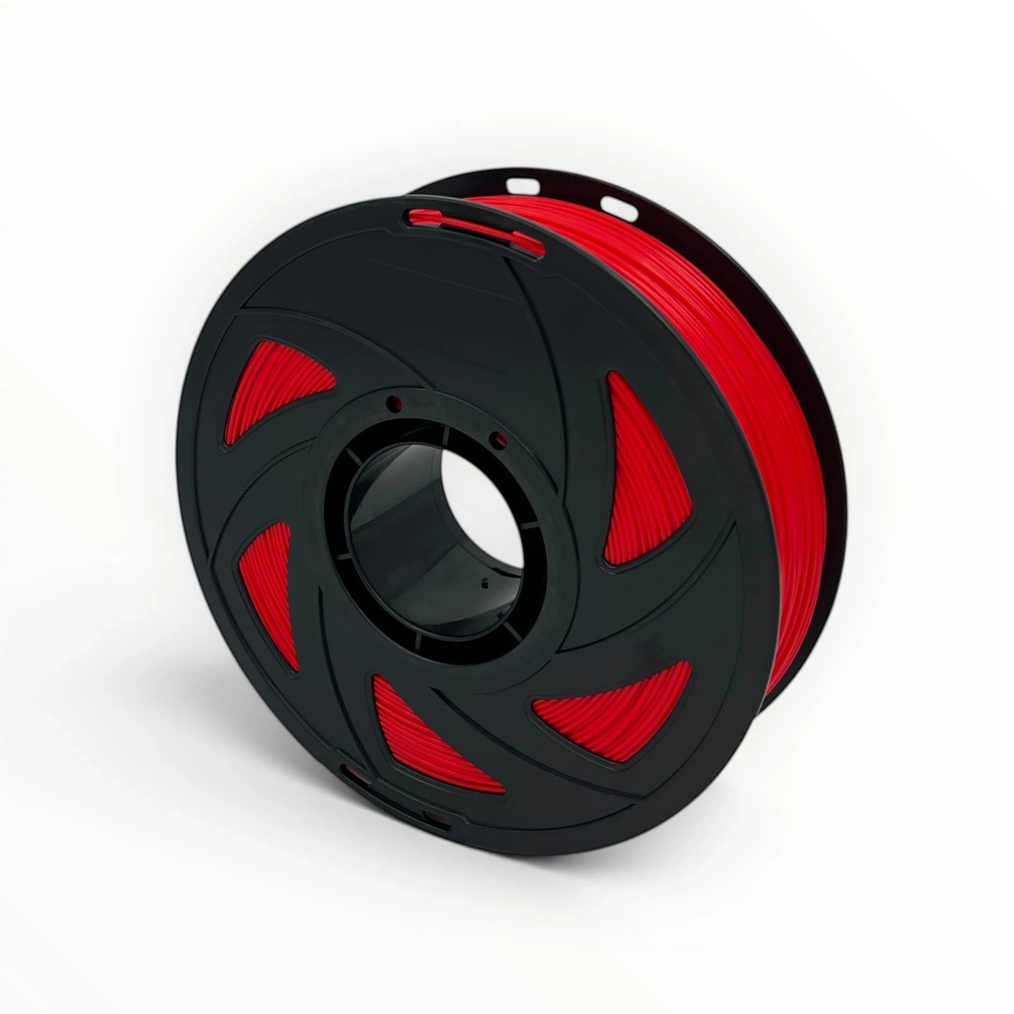 Templast red PLA Pro filament spool, 1.75mm diameter, for 3D printing with enhanced strength and smooth finish.