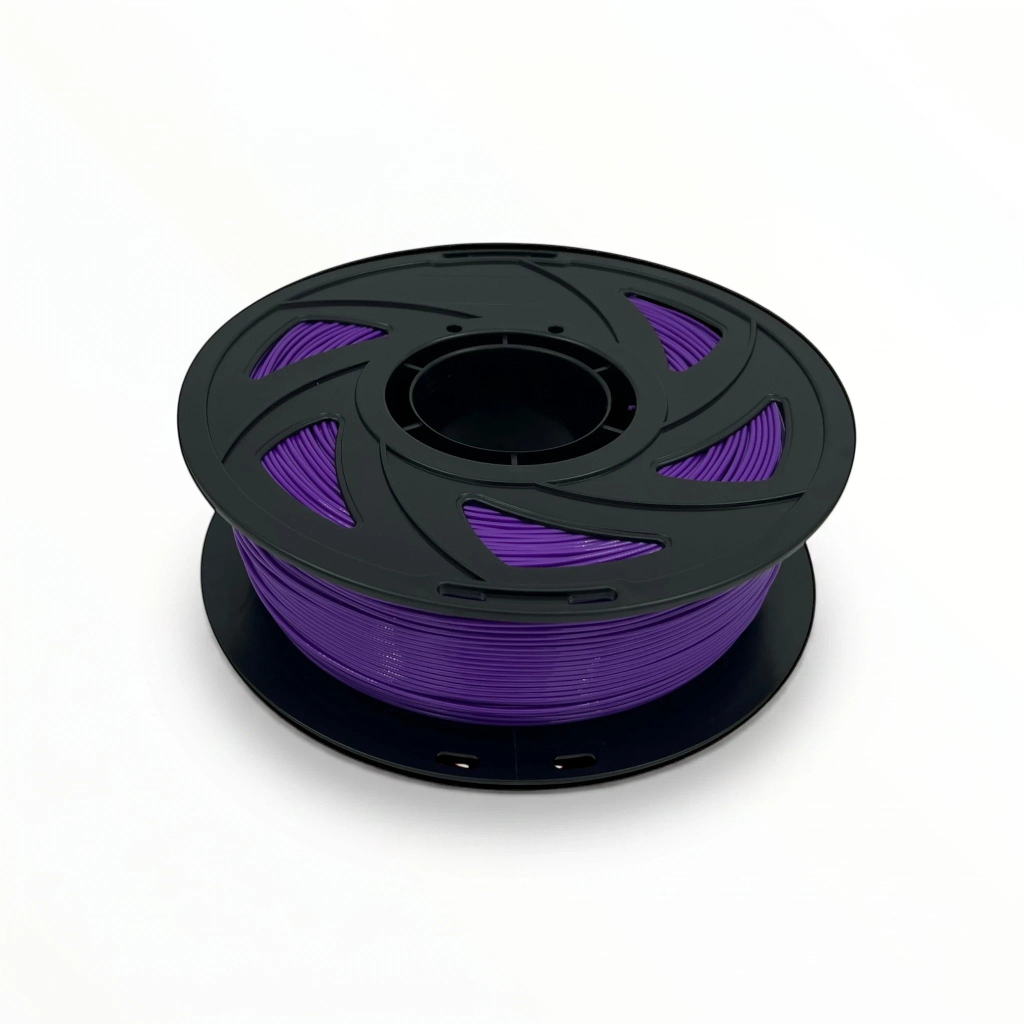 Templast violet PETG 3D printing filament on a black spool, 1.75mm diameter for functional engineering parts.