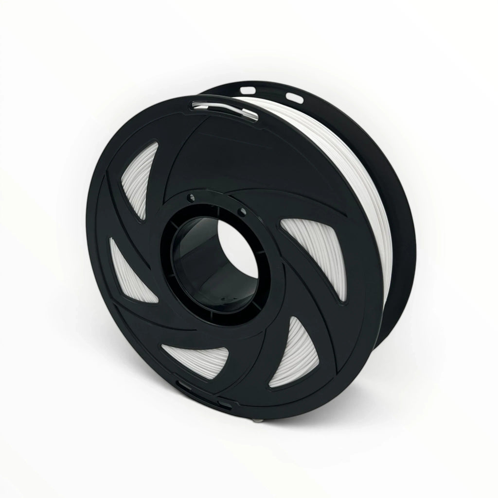 Templast white PLA Pro filament spool, 1.75mm diameter, for 3D printing with enhanced strength and smooth finish.