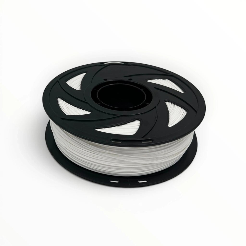Templast white PLA Pro filament spool, 1.75mm diameter, for 3D printing with enhanced strength and smooth finish.